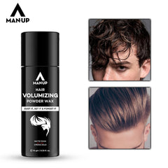 Man-Up Hair Volumizing Powder Wax For Men | Strong Hold With Matte Finish Hair Styling | All Natural Hair Styling Powder | For All Hair Types - 10gm (Pack of 50)