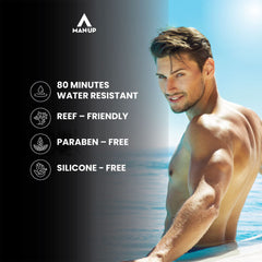 Man UP Sunscreen SPF 50 - Great for Beach Days